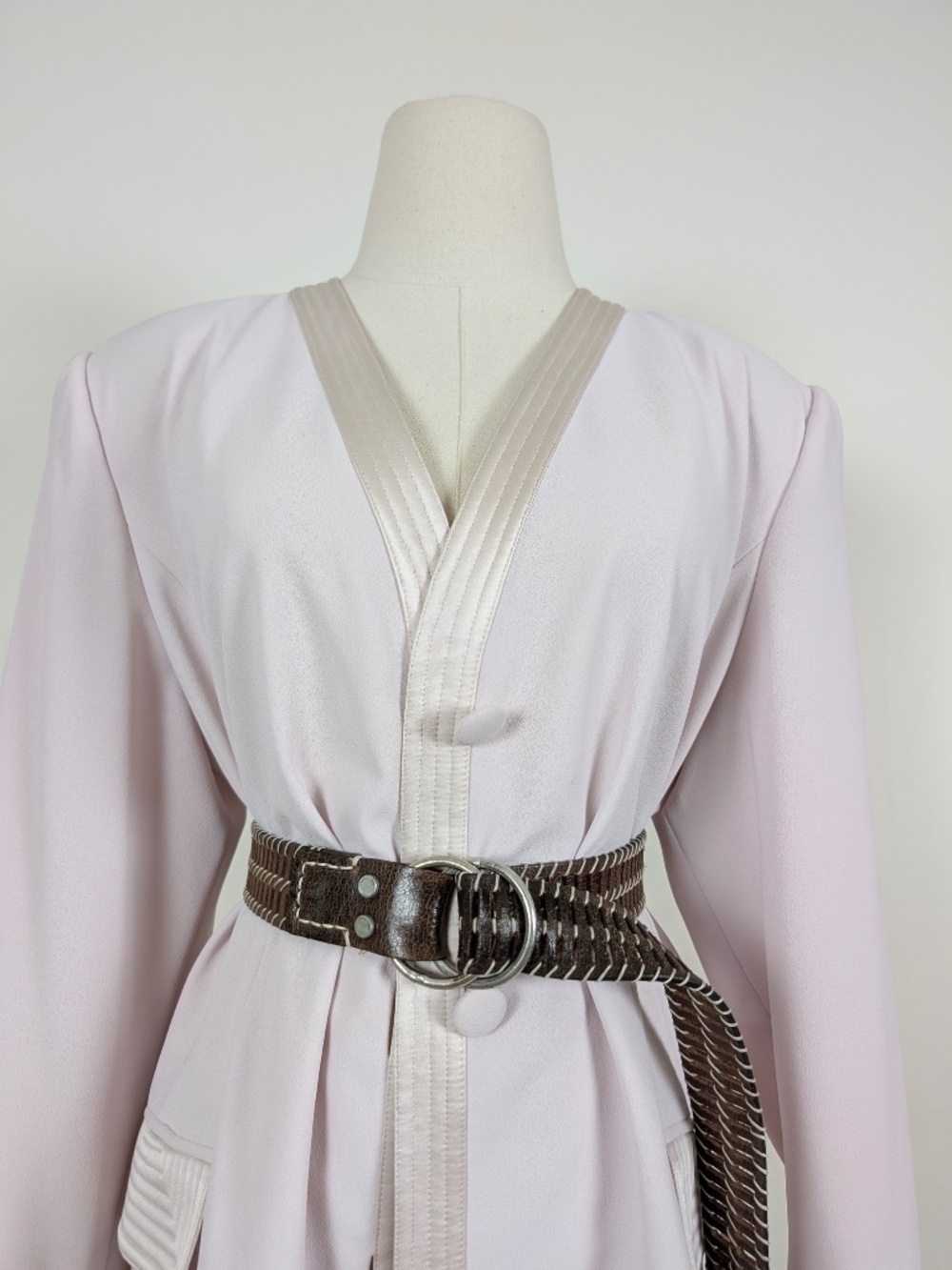 Vintage Pastel Oversized Blazer Button Down Size 14 Pink (v) - Picture 5 of 13